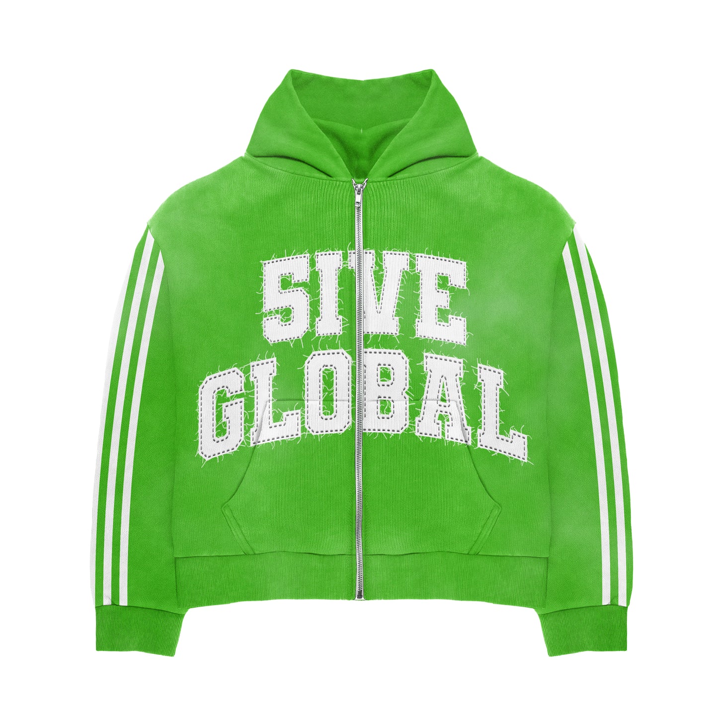 Green Zip Up Hoodie